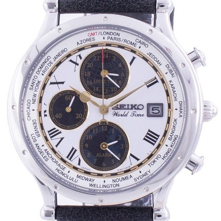 Seiko 30-års jubilæum Age of Discovery World Time SPL055P SPL055P1 SPL055P Quartz Chronograph Limited Edition Herreur