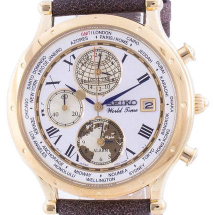 Seiko 30-års jubilæum Age of Discovery World Time SPL060 SPL060P1 SPL060P Quartz Chronograph Limited Edition Herreur