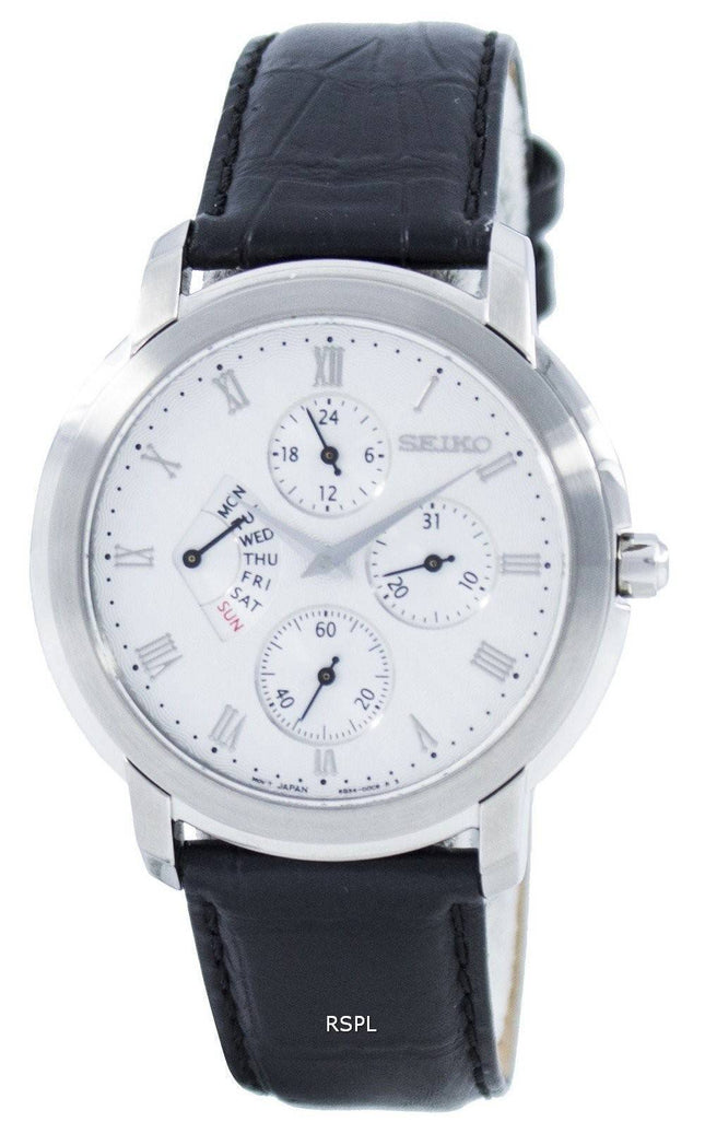 Seiko retrograd kvarts multifunktions SRL009 SRL009P1 SRL009P Herreur