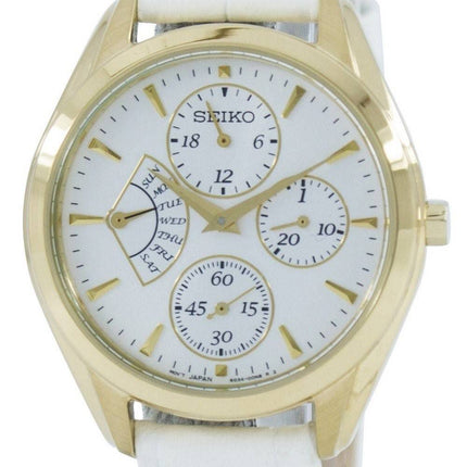 Seiko retrograd kvarts multifunktions SRL048 SRL048P1 SRL048P kvinders Watch