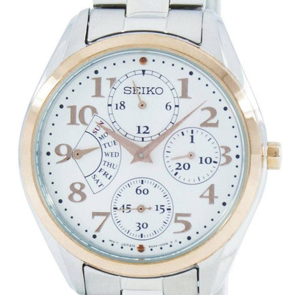 Seiko retrograd kvarts multifunktions SRL052 SRL052P1 SRL052P kvinders Watch
