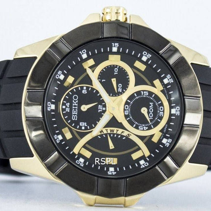 Seiko Herre retrograd kvarts multifunktions SRL070 SRL070P1 SRL070P Herreur