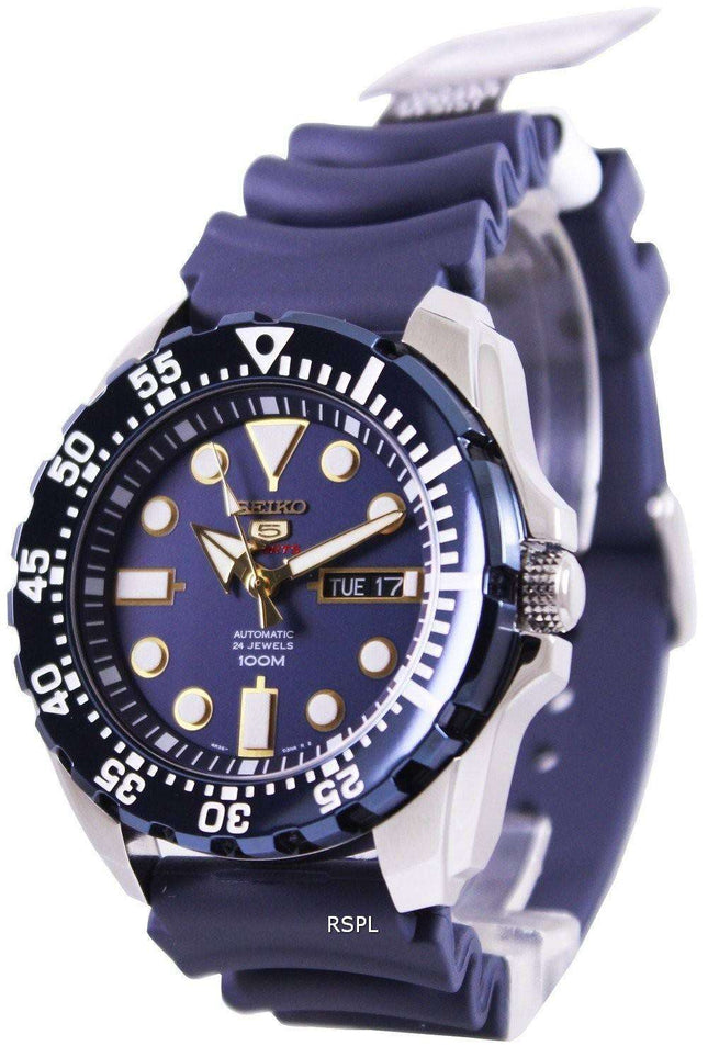 Renoveret Seiko 5 Sports automatisk 24 juveler SRP605K2 herreur
