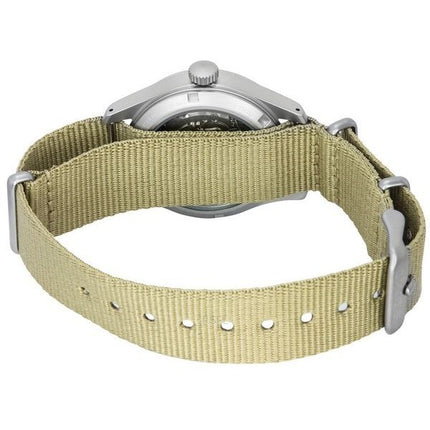 Seiko 5 Sports Desert Kit Midfield Nylon Strap Cream Dial Automatisk SRPJ83K1 100M herreur