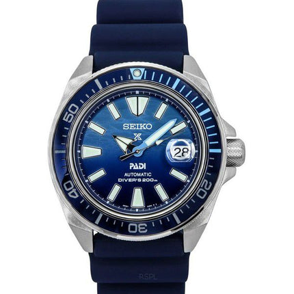 Seiko Prospex Samurai PADI Special Edition Blue Dial Automatic Diver&#39,s SRPJ93K1 200M herreur