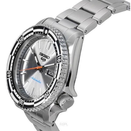 Seiko 5 Sports SKX Style Special Edition Rustfrit Stål Sølv Urskive Automatisk SRPK09K1 100M herreur