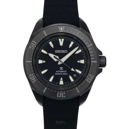 Seiko Prospex Sea Samurai Shog-urai Silikonerem Sort Urskive Automatisk dykker SRPL15K1 200M herreur