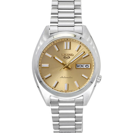 Seiko 5 Sports SNXS rustfrit stål guld urskive automatisk SRPL59K1 100M herreur