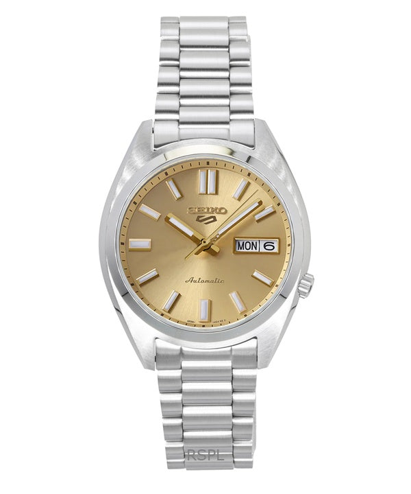 Seiko 5 Sports SNXS rustfrit stål guld urskive automatisk SRPL59K1 100M herreur