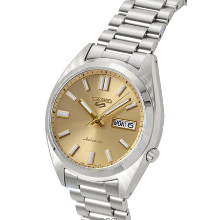 Seiko 5 Sports SNXS rustfrit stål guld urskive automatisk SRPL59K1 100M herreur