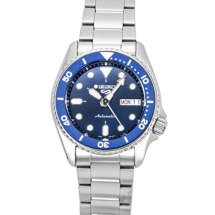 Seiko 5 Sports SKX Street Denim rustfrit stål blå urskive automatisk SRPL77K1 100M herreur