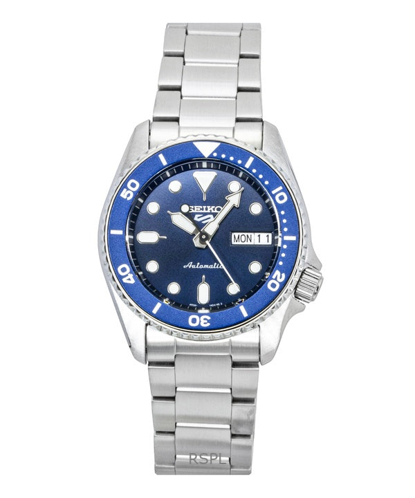Seiko 5 Sports SKX Street Denim rustfrit stål blå urskive automatisk SRPL77K1 100M herreur