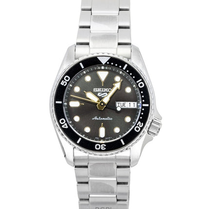 Seiko 5 Sports SKX Street Stonewash rustfrit stål sort urskive automatisk SRPL79K1 100M herreur