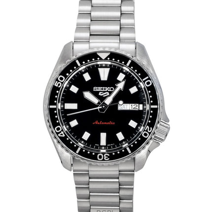Seiko 5 Sports SKX Redux rustfrit stål sort urskive automatisk SRPL85K1 100M herreur