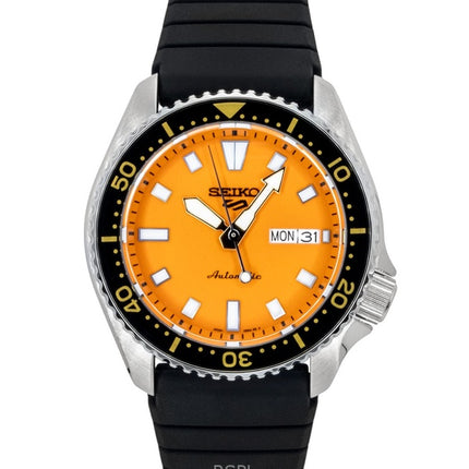 Seiko 5 Sports SKX Redux silikone rem orange urskive automatisk SRPL89K1 100M herreur