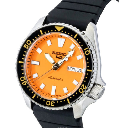 Seiko 5 Sports SKX Redux silikone rem orange urskive automatisk SRPL89K1 100M herreur