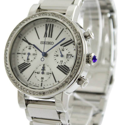 Seiko Chronograph Cabochon krone SRW013P1 SRW013P SRW013 Dame ur