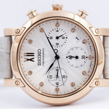 Seiko Chronograph Quartz krystaller SRW834 SRW834P1 SRW834P kvinders Watch