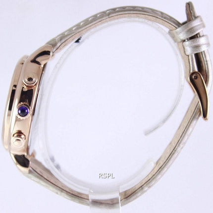 Seiko Quartz Chronograph kalveskind rem SRW872P1 SRW872P kvinders ur