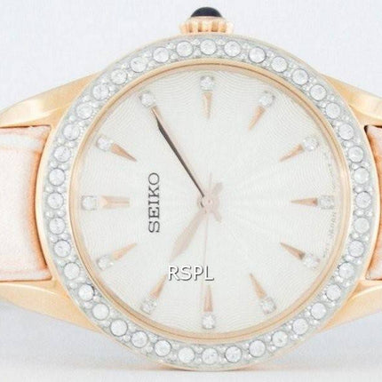 Seiko Quartz Swarovski krystaller SRZ388 SRZ388P1 SRZ388P kvinders Watch