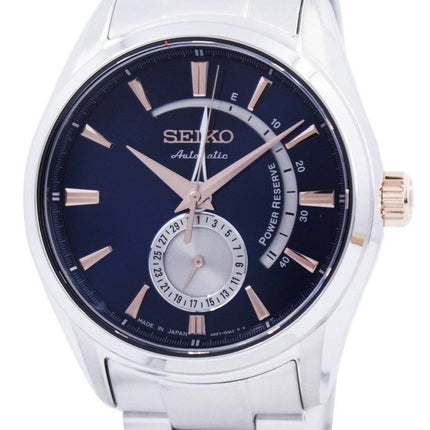 Seiko varsle automatisk Power Reserve Japan gjort SSA309 SSA309J1 SSA309J Herreur