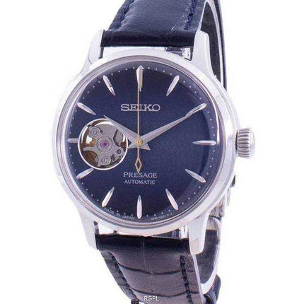 Renoveret Seiko Presage Automatic Cocktail Time Blue Moon SSA785 SSA785J1 SSA785J Åbent hjerte Japan-fremstillet dameur