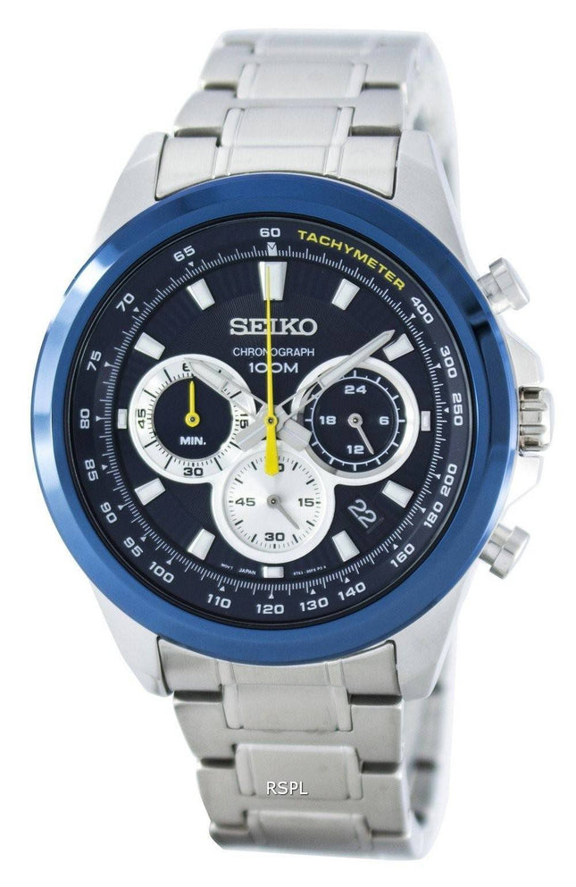 Seiko Chronograph Quartz Tachymeter SSB251 SSB251P1 SSB251P Herreur