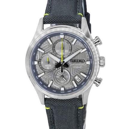 Seiko Conceptual Chronograph Nylonrem Grå Urskive Quartz SSB423P1 100M herreur