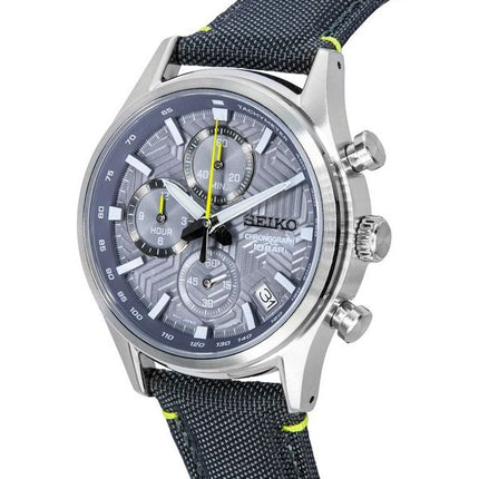 Seiko Conceptual Chronograph Nylonrem Grå Urskive Quartz SSB423P1 100M herreur