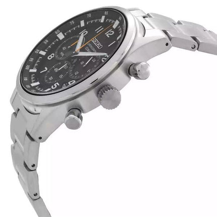 Seiko Discover More Sport Chronograph Rustfrit stål Black Dial Quartz SSB447P1 100M herreur
