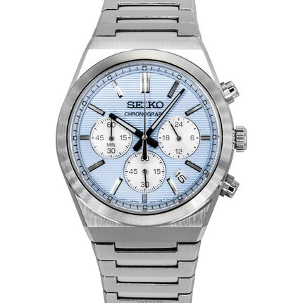 Seiko Conceptual Chronograph Rustfrit Stål Lyseblå Skive Quartz SSB459P1 100M Herreur