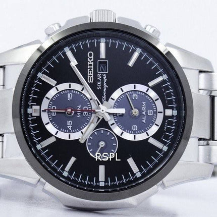 Seiko Solar Alarm Chronograph SSC087P1 SSC087P SSC087