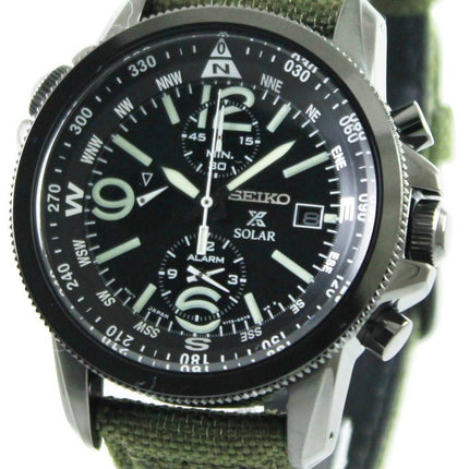 Seiko Prospex Solar militære Alarm Chronograph SSC295P1 SSC295P Herreur
