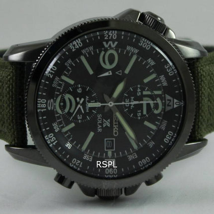 Seiko Prospex Solar militære Alarm Chronograph SSC295P1 SSC295P Herreur