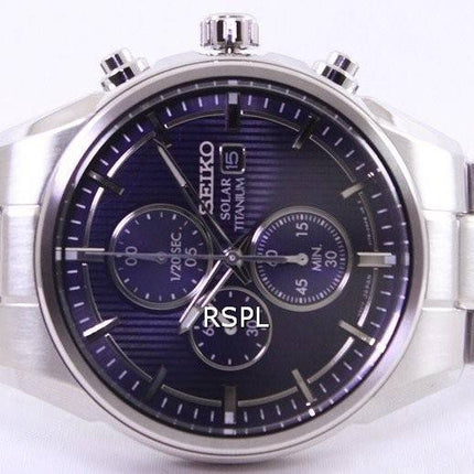 Seiko Solar Titanium Chronograph SSC365 SSC365P1 SSC365P Herreur
