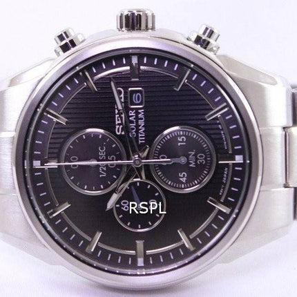 Seiko Solar Titanium Chronograph SSC367 SSC367P1 SSC367P Herreur