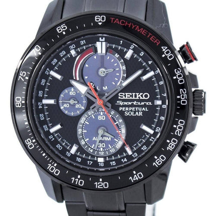 Seiko Sportura evig sol multifunktions SSC427 SSC427P1 SSC427P Herreur
