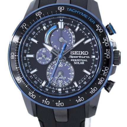 Seiko Sportura evig sol multifunktions SSC429 SSC429P1 SSC429P Herreur