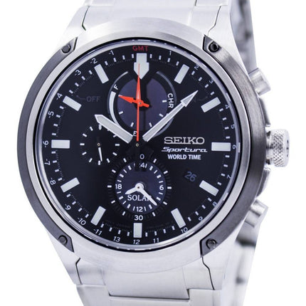 Seiko Sportura Solar verden tid Chronograph SSC479 SSC479P1 SSC479P Herreur