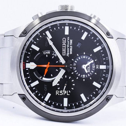 Seiko Sportura Solar verden tid Chronograph SSC479 SSC479P1 SSC479P Herreur