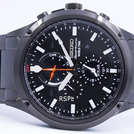 Seiko Sportura verden tid Solar Chronograph SSC481 SSC481P1 SSC481P Herreur