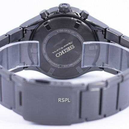 Seiko Sportura verden tid Solar Chronograph SSC481 SSC481P1 SSC481P Herreur