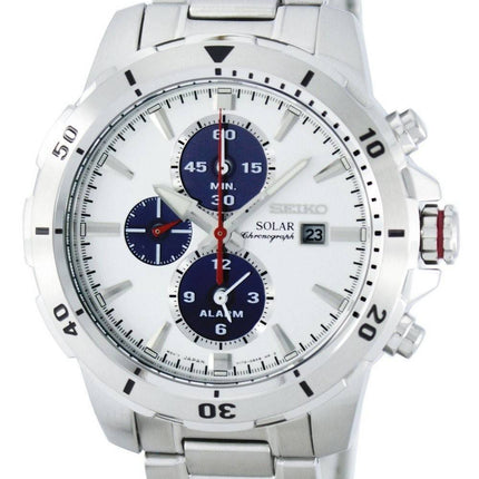 Seiko Solar Chronograph Alarm SSC553 SSC553P1 SSC553P Herreur