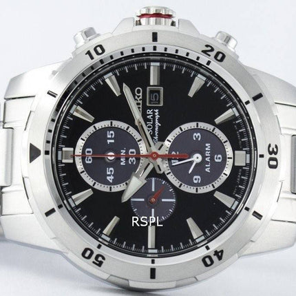 Seiko Solar Chronograph Alarm SSC557 SSC557P1 SSC557P Herreur