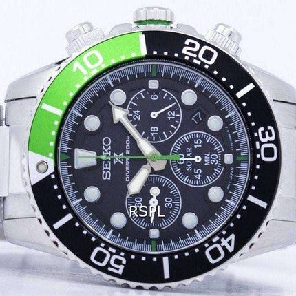 Renoveret Seiko Prospex Diver's Solar Chronograph 200M SSC615 SSC615P1 SSC615P Herreur