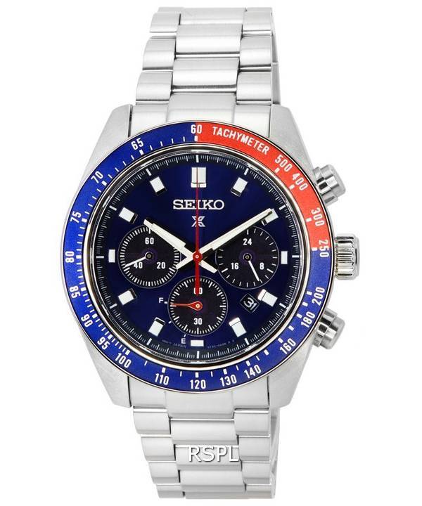 Seiko Prospex Speedtimer Go Large Solar Chronograph Blue Dial SSC913 SSC913P1 SSC913P 100M herreur