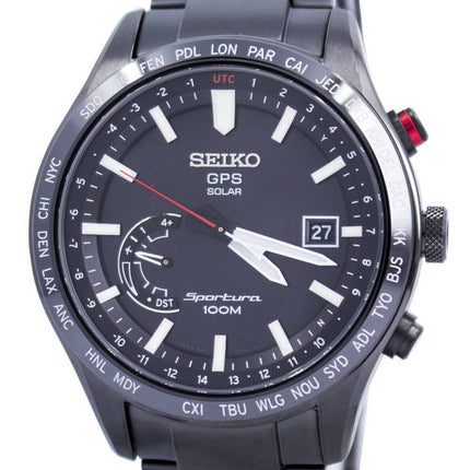Seiko Sportura GPS Solar verden tid Japan gjort SSF005 SSF005J1 SSF005J Herreur