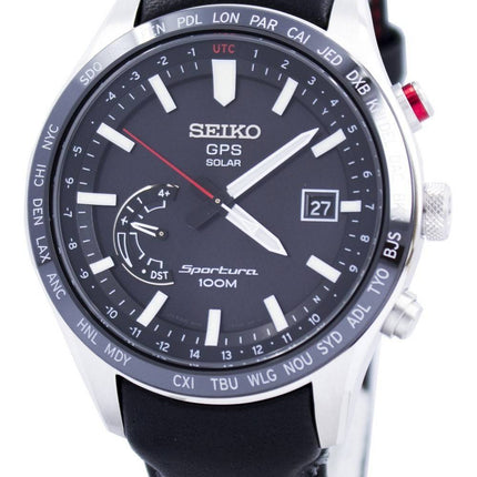 Seiko Sportura GPS Solar verden tid Japan gjort SSF007 SSF007J1 SSF007J Herreur