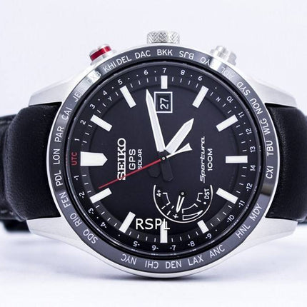 Seiko Sportura GPS Solar verden tid Japan gjort SSF007 SSF007J1 SSF007J Herreur