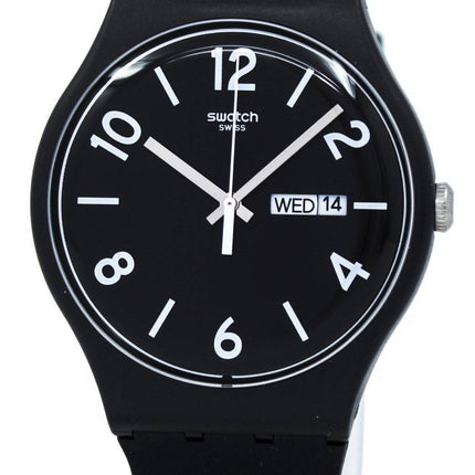 Swatch originaler Backup sort Quartz SUOB715 Unisex ur
